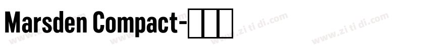 Marsden Compact字体转换